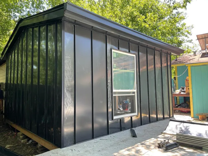 Black standing seam metal wall panels for Roof Inspection in Lewistown